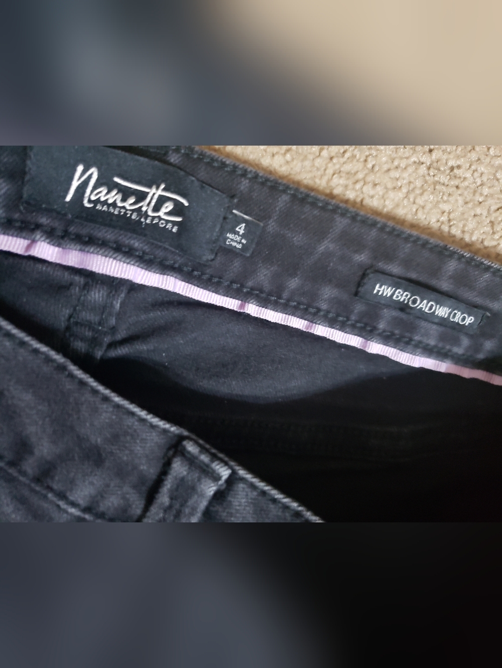 Nanette Lepore - Dark Skinny Jeans with Beautiful Embroidery - Picture 11 of 15